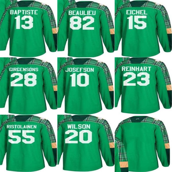 

2018 st. patricks day buffalo sabres blank 15 jack eichel zemgus girgensons jacob josefson sam reinhart rasmus ristolainen hockey jerseys, Black;red