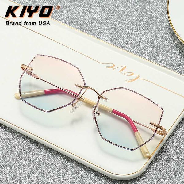 

kiyo brand 2020 new women polygonal sunglasses metal classic sun glasses uv400 driving eyewear 1508, White;black