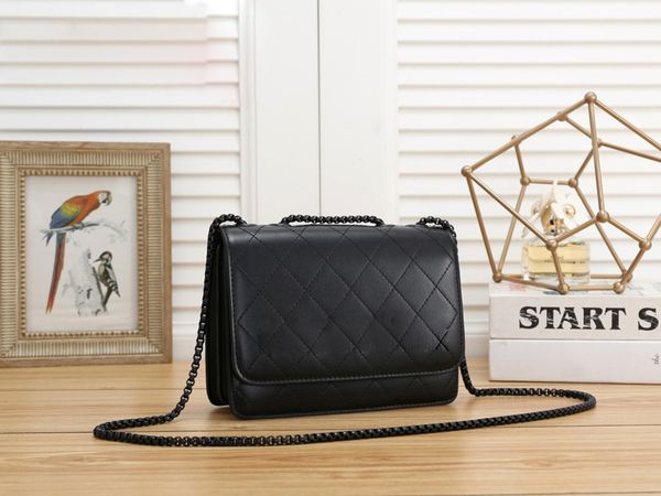 

wholesale women shoulder bags real sheepskin leather lozenge handbags metal leather chain portable bag genuine leather diagonal bags