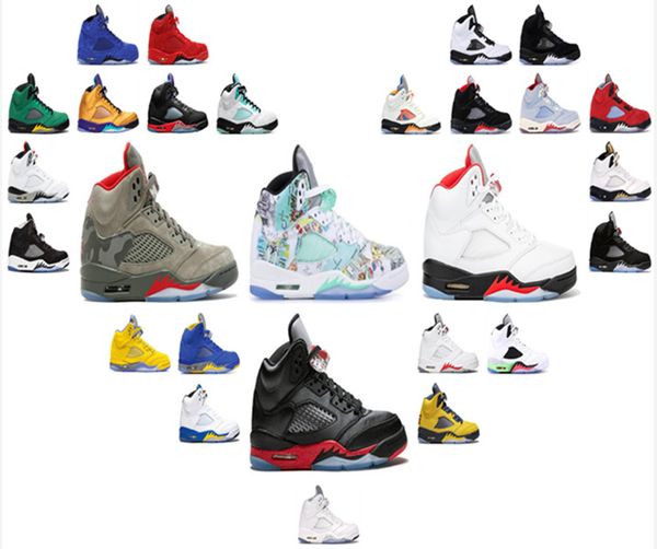 

5 5s mens basktball shoes trophy room satin oregon dunks olympic gold metallic silver laney international flight sports sneakers eur 40-46