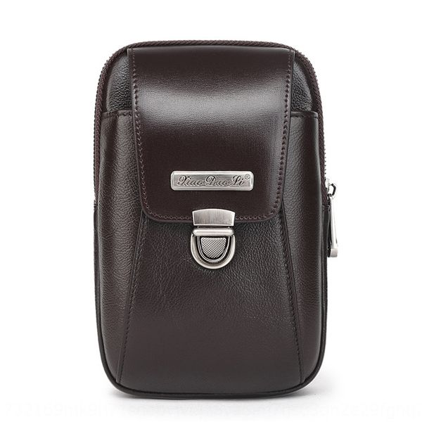 

little dolly men's 5/5.5/6-inch mobile phone running leather leather business mobile phone bag casual mini bag