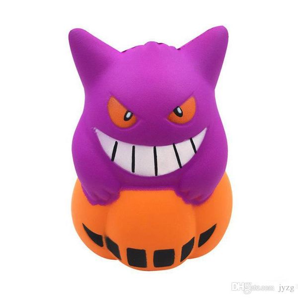 

halloween squishy new demon pu simulation 12cm pumpkin ice cream squishy slow rising squeeze toys decompression kids toy cartoon novelty toy