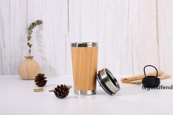 

15oz bamboo tumbler bamboo eco travel mug original stainless steel tumbler with splash-proof easy clean lid