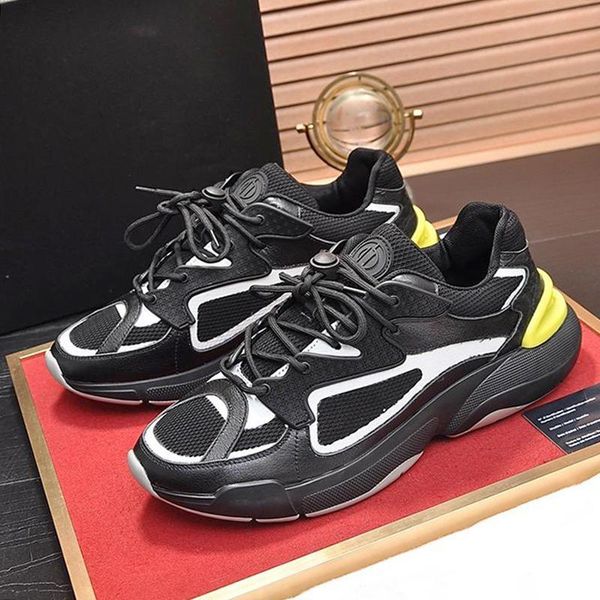 

black b24 sneaker men shoes chunky sneakers autumn and winter fashion lace -up men breathable shoes sale with origin box