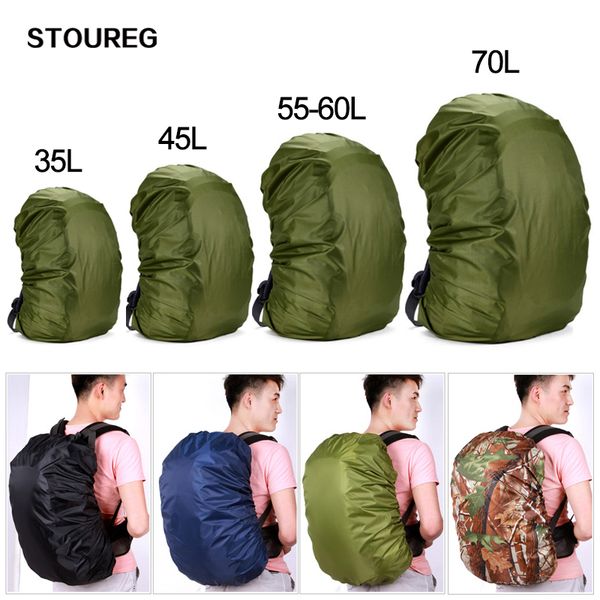 

35-80l waterproof backpack cover,dustproof rain cover for backpack,rainproof cover outdoor camping hiking climbing bag raincover