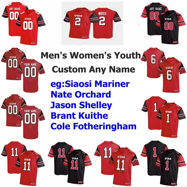 

ncaa utah utes jerseys mens troy williams jersey dres anderson zack moss siaosi mariner college football jerseys custom stitched, Black