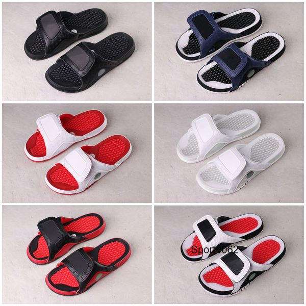 

hydro slides slippers hydro iv jumpman 4 4s slides black sandals jumpman blue black white red kids basketball shoes casual sports sneakers