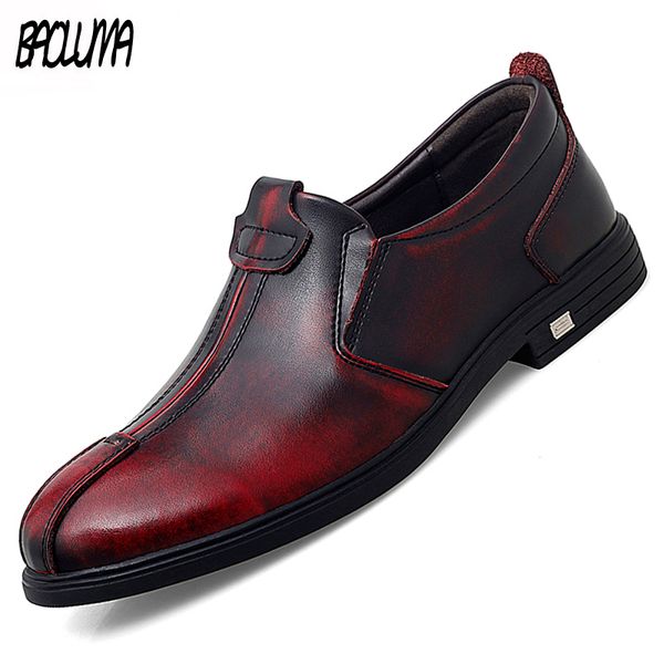 

brand men's formal shoes soft comfortable men's loafers italian style designer dress shoes leather outdoor mans footwear, Black