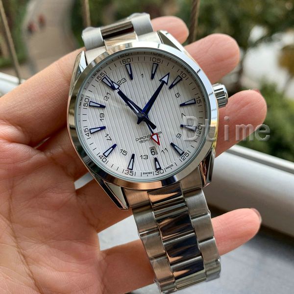 

bracelet strap mens mechanical 2813 automatic movement stainless steel watch james bond 007 men's men watches fashion mens 2020 wristwa, Slivery;brown