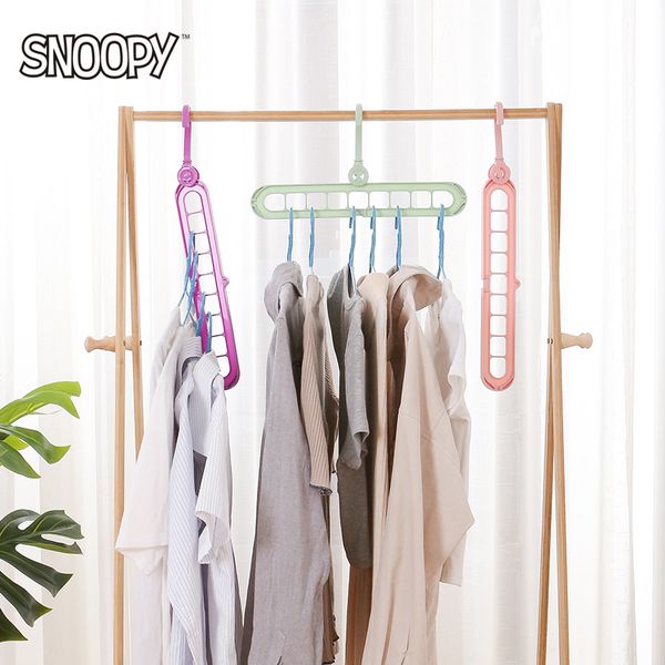 

plastic folding clothes rack, rotating clothes rack, nine-hole multifunctional clothes rack, saving space for home storage