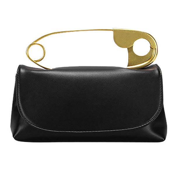 

fggs-large pin soft handbag korean small square shoulder messenger bag ladies personality chic purse fashion