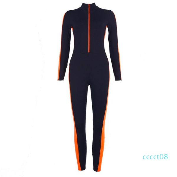 

women yoga pant sport suit fitness female yoga sets sport wear ladies zipper pants tight jumpsuit set ct08, White;red