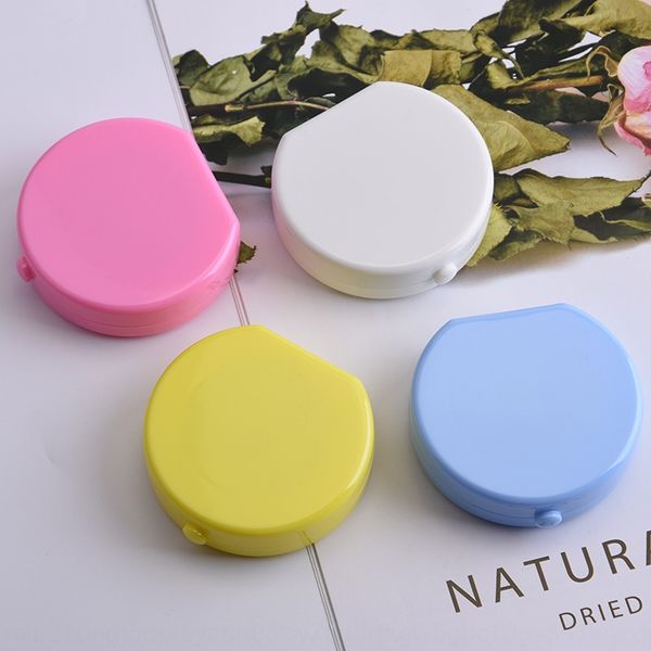 

d02 new diy perfume bottle invisible case glasses case diy glasses pupil care box pure color invisible eye contact box, Blue