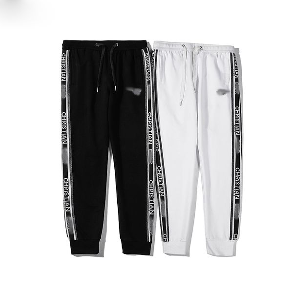 

2020 latest arrival crime sweatpants with label fall men's casual shorts jogging pants straps long pants m-2xl high quality, Black