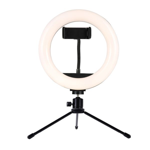 

table lamp 8inch studio ring light led pgraphy p camera lights with table metal tripod holder for smartphone vlog selfie