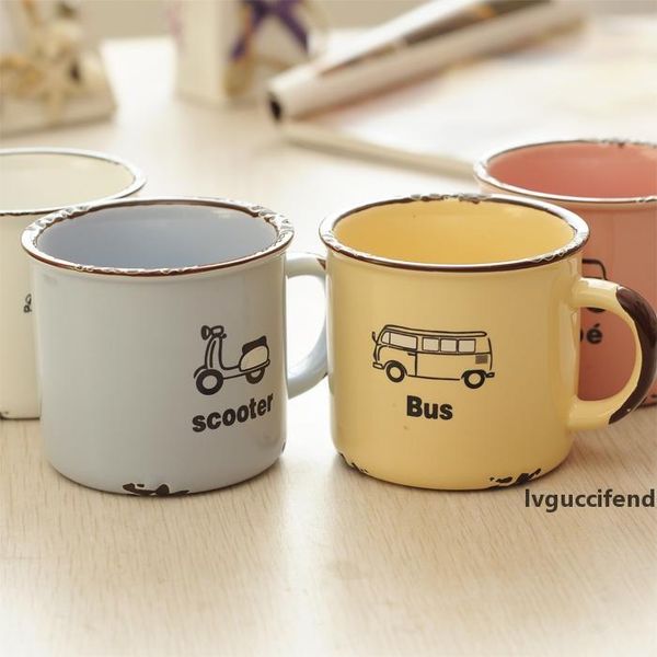 

ceramic mug cute cartoon nostalgic creative lover ceramic drinkware coffee mug tea mug t200506