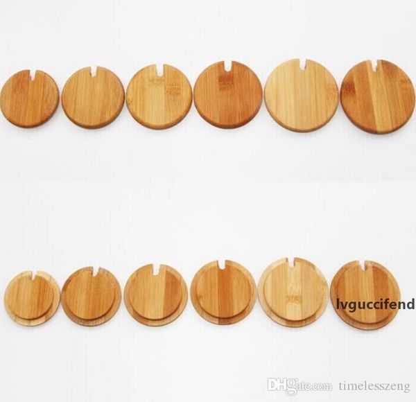 

various sizes mug bamboo lid general mugs coffee milk cup bamboo cover with spoon hole creative healthy and eco-friendly lid