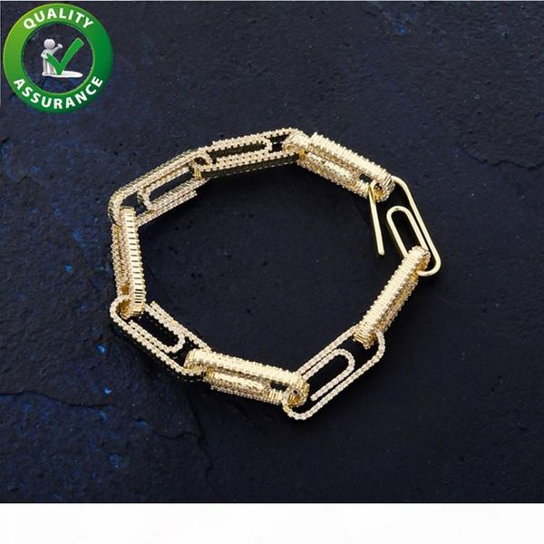

роскошные ювелирные изделия от дизайнеров мужские браслеты bling iced out даймонд браслет золото серебро браслеты hip hop tennis chain рэпер, Black