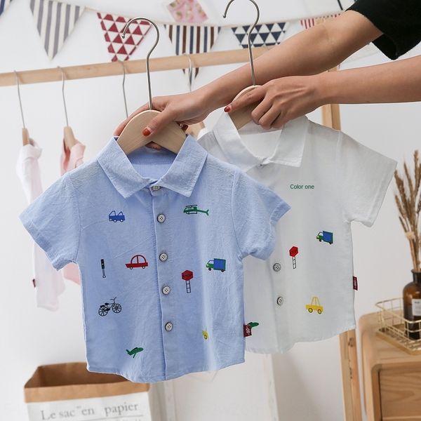 

onlpl 2020 new clohing ong xu children's children's baby summer short-sleeved shirt boy's t-shirt infant clothes 0-1-2-4 year, White;black
