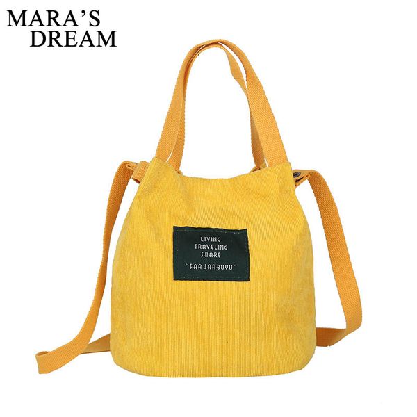 

mara's dream women shoulder bag corduroy messenger bags bucket handbags mini crossbody bags for girls ladies shopping travel bag
