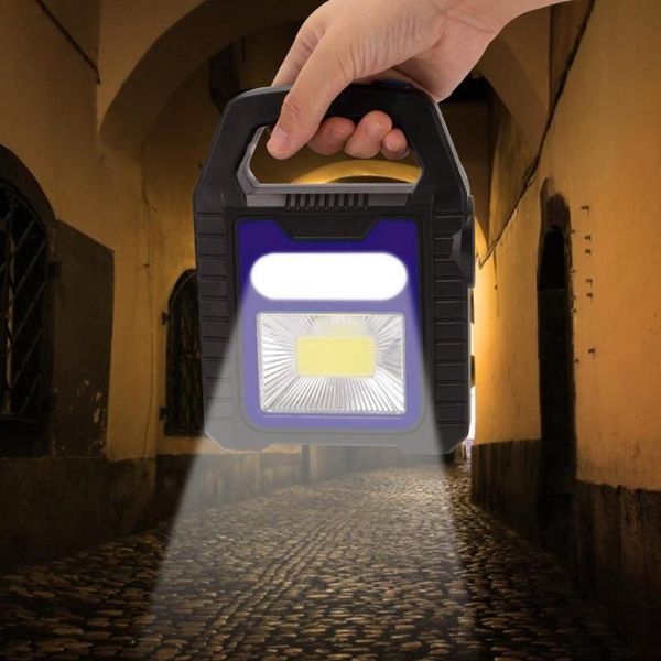 

portable lanterns 3 modes led work light lantern hanging tent lamp usb recharge&solar energy night camping emergency