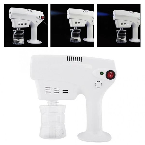 

260ml disinfection blue light nano steam gun hair spray machine ultra fine aerosol water mist trigger sprayer facial steamer