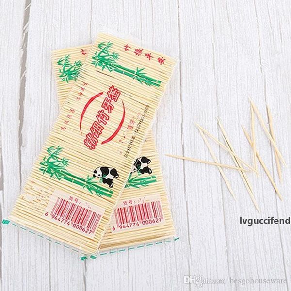 

250 pcs/set bamboo toothpick disposable natural eco-friendly toothpick fruit double sided tooth sticks household bamboo toothpick bh2369 tqq