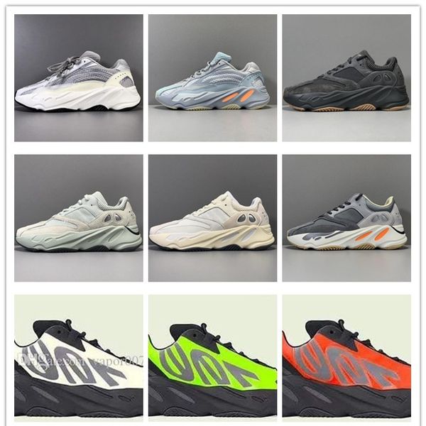 

2020 700 новый mnvn черный оранжевый полуботинки 700s kanye west твердотопливные vanta 3m отражательные мужские повседневные кроссовки 36-45, Black