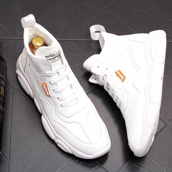 

2020 new ins net red bear shoes men spring old shoes men thick sole casual height increasing breathable student sneakers, Black