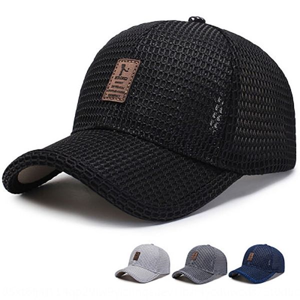 

men's summer thin sun hat outdoor sunscreen mesh baseball baseball cap breathable cool sun hat fishing cap, Blue;gray