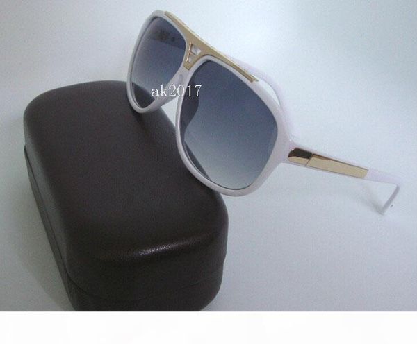

r 1pair new mens womens sun glasses evidence sunglasses glasses black eyewear come with original accessories 4colors to ch, White;black