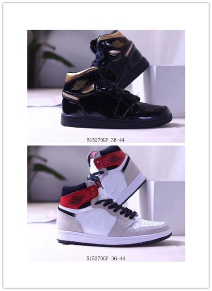 

1 high og patent black gold 1 high og mid shoes designer shattered backboard 1 high og light smoke grey fearless