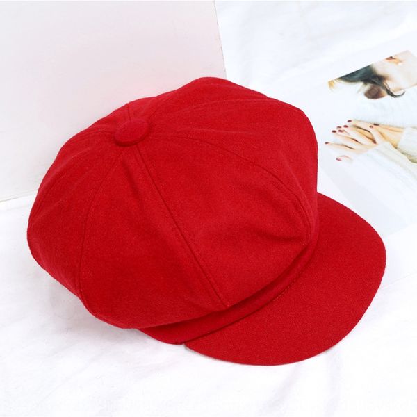 

beret 2020 woolen eight-piece painter artistic young warm octagonal painter octagonal hat women fashion warm hat, Blue;gray