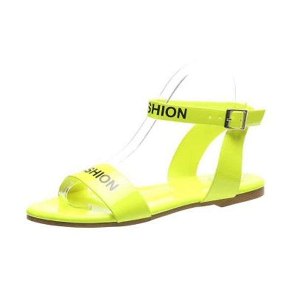 

siddons women sandals 2020 new summer woman beach shoes open toe ankle strap ladies sandals non-slip fluorescent party sandalias, Black