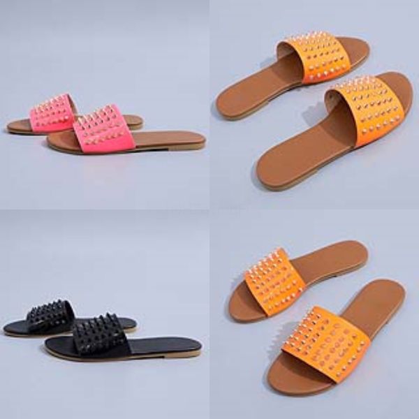 

2020 summer tassel women slippers flat soes pu leater buckle gladiator soes women deners zapatos de mujer fringe#143#580, Black