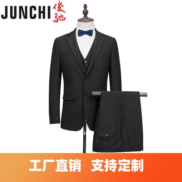 

men's suits & blazers black business suit customized korean version simple slim two button fashion vest spot professional, White;black