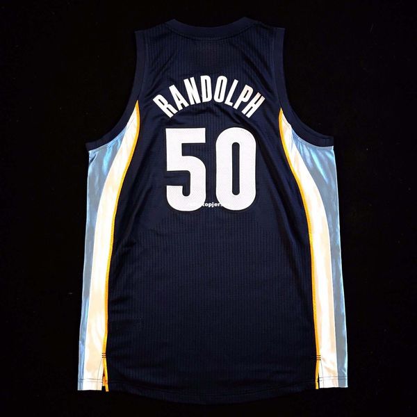 

100% stitched #50 zach randolph wholesale pro cut jersey mesh mens vest size xs-6xl stitched basketball jerseys ncaa, Gray
