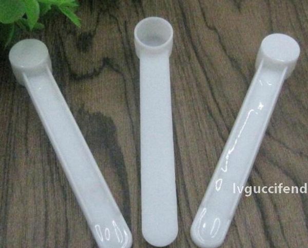

1 gram plastic measuring scoop 2ml small spoon 1g measure spoons white clear milk protein powder scoops