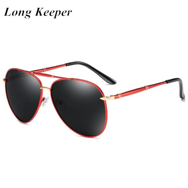 

brand design polarized sunglasses men vintage oversized pilot sun glasses male pchromic glasses driving gafas de sol hombre, White;black