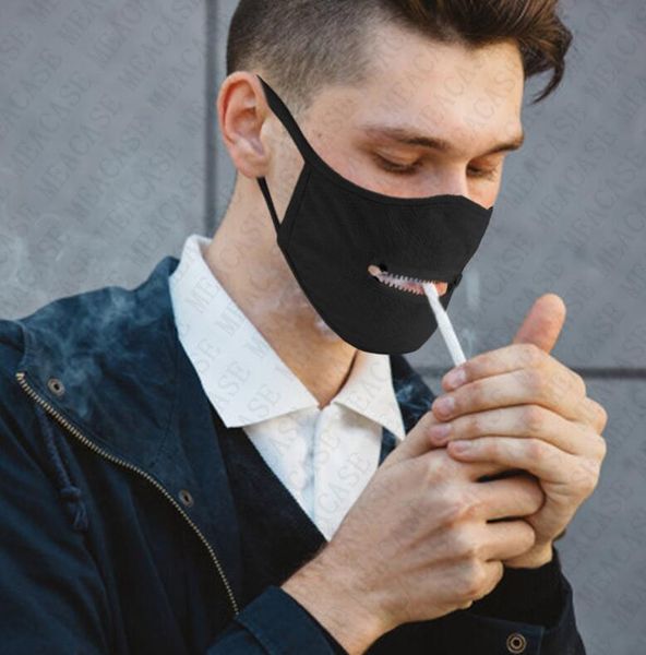 

zipper mask reusable washable face masks cotton dust-proof zip open cycling mouth cover eat drink in public sun-proof sale d72307