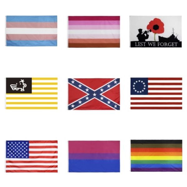

12 styles trump 2020 flag donald trump flag keep america great donald for president campaign banner 90*150cm garden flags#189
