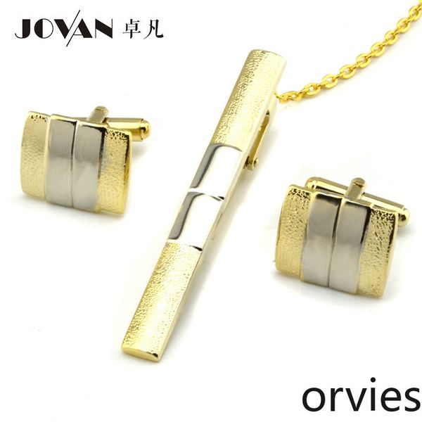 

2020 two color frosted collar clip cufflink set cuff link sleeve pin, Silver