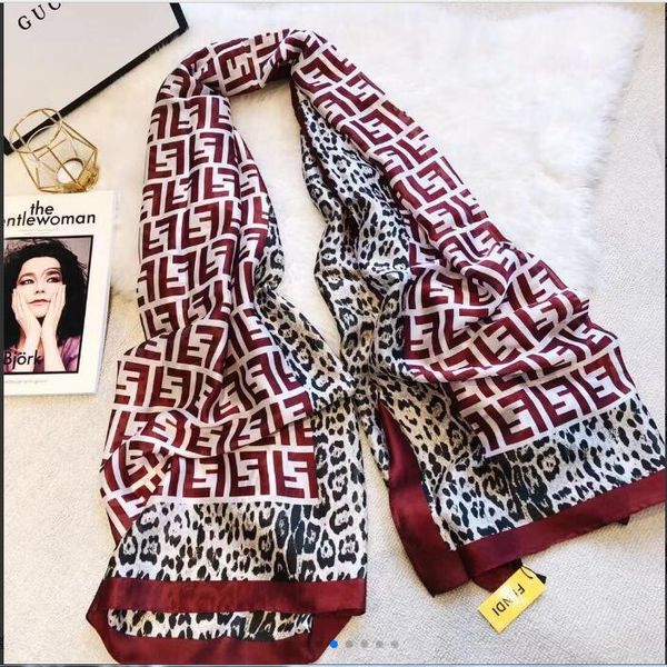 

spring silk scarf 2020 women letter shawl shawl scarf fashion long neck ring christmas gift wholesale 180x90cm choose, Blue;gray