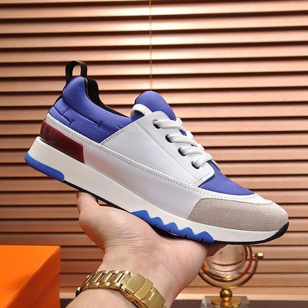 

stadium sneaker fashion men shoes new arrival autumn and winter comfortable sports shoes lace -up low casual luxury men shoes sale, Black