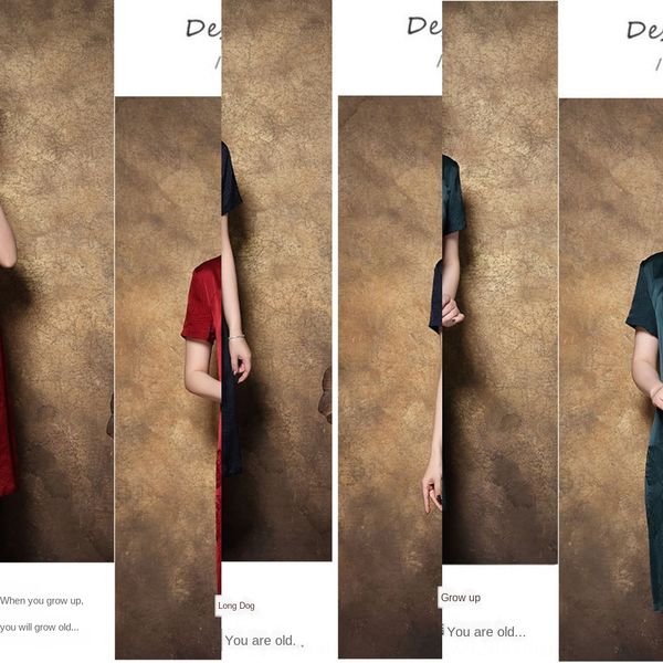 

middle-aged women's medium-length 2020 korean new v-neck slim fit elegant dress long skirt dress dress, Black;gray