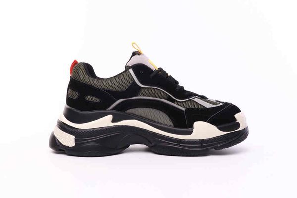 

2020 european and american fashion triple s comfortable, breathable, non-slip wear-resistant men's and women's shoes 76785659h, Black