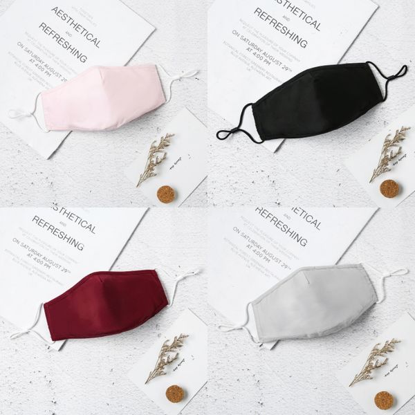 

dustproof face mask breathing valve sponge mask washable reusable fog pm2.5 protective designer printed masks rra3039 #656#363, Black