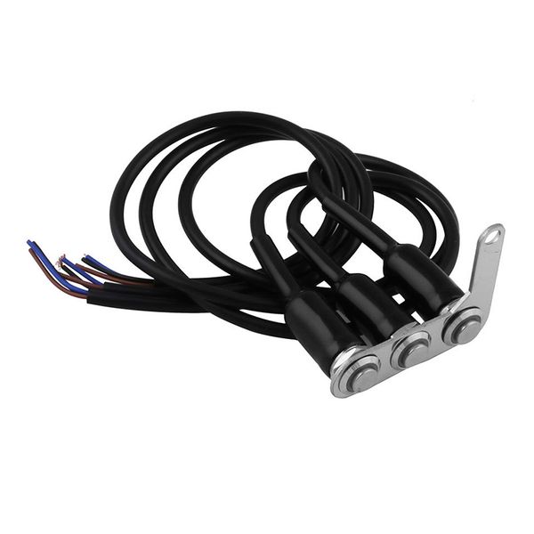 

motorcycle electrical system left switch handlebar adjustable mount waterproof switches 3 buttons for headlight horn turn signal with led