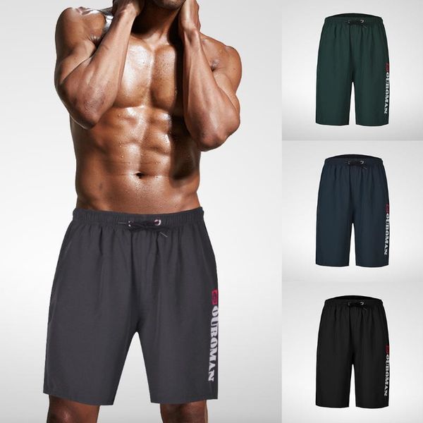 

puimentiua summer men shorts casual letter printed shorts casual drawstring elastic waist mens clothing 2020 new, White;black