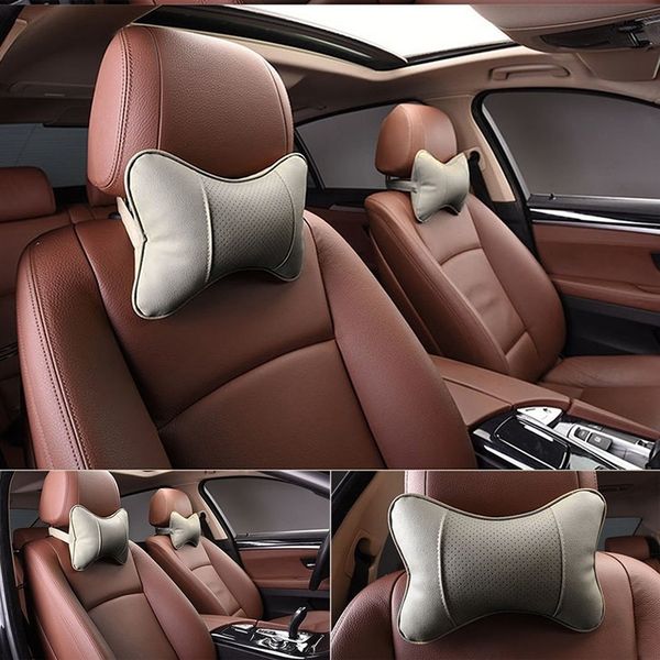 

seat cushions 1pc universal car neck pillows breathable mesh auto rest headrest cushion pillow interior accessories